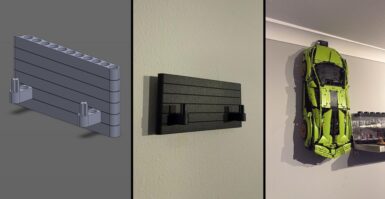 Usando o SOLIDWORKS e Impressão 3D para projetar Suportes de Parede Personalizados para LEGO