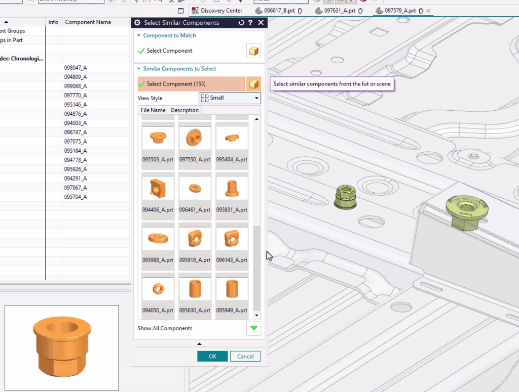 Selecionar Componentes Semelhantes