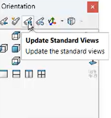 Reorientando vistas do modelo SOLIDWORKS